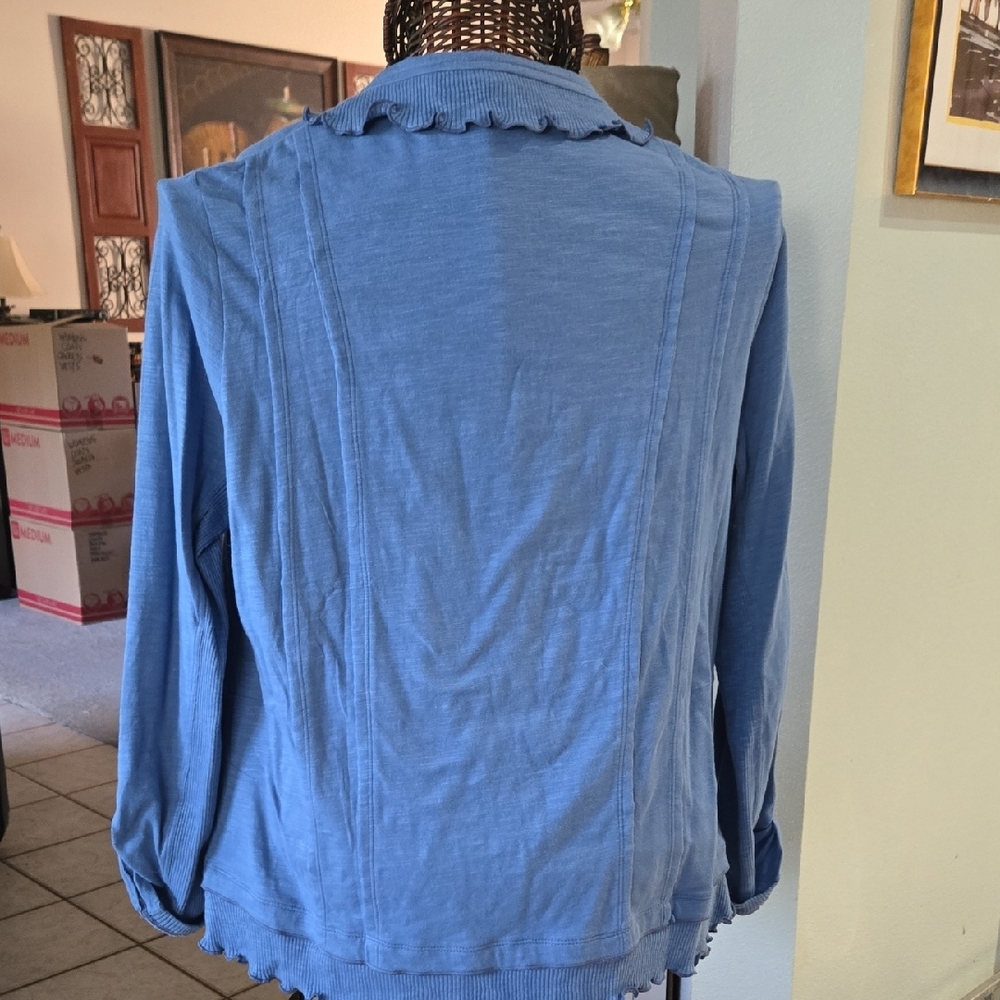 Neon Buddha Gray Cotton Top - Picture 9 of 12